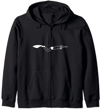 Finswimming männlich - Monoflosse Schwimmen Kapuzenjacke