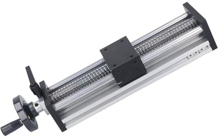 Attuatore Lineare, Guida di Scorrimento con Volantino Attuatore Lineare con Vite a Ricircolo di Sfere Manuale con Corsa da 200 Mm