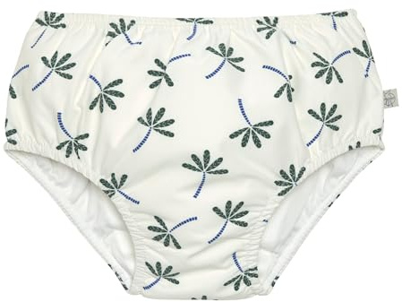 LÄSSIG Baby-und Kleinkind-Schwimmwindel Badewindel Badehose mit Windel mit UV-Schutz Palms nature 19-24 Monate