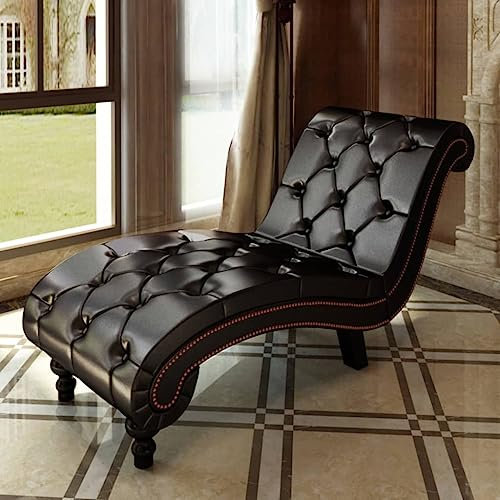 Hommdiy Chaiselongue Relaxliege Liegestuhl Relaxsessel Loungesessel Sesselliege Liegesessel Komfortliege Recamiere Lounge Wildleder-Optik Braun