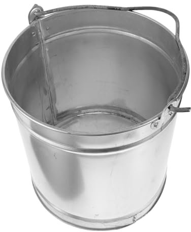 BESPORTBLE Secchio Per Cenere in Ferro Resistente Per Barbecue e Stufa Manico Pratico Per Trasporto Compatta Per Spazi Ridotti Per Uso Esterno e Pulizia Facile Multifunzione Per Cenere e Carb