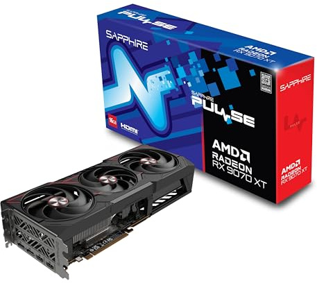 Sapphire 11348-03-20G Pulse - Scheda grafica da gioco AMD Radeon™ RX 9070 XT con 16 GB GDDR6, AMD RDNA 4