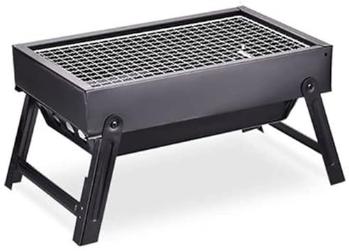 Parrilla para Barbacoa al Aire Libre, portátil, Plegable, de carbón, de sobremesa, de Acero Inoxidable, para Picnic, jardín, terraza, Camping, Viajes.