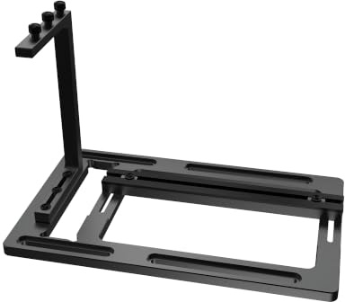 XRIKUI Vertikal GPU-monteringsfäste, grafikkorthållare i aluminiumlegering med PCIe Riser-spår och 120 mm fläktstöd, kompatibel med 2/3-Slot GPU:er för anpassade PC-bygger