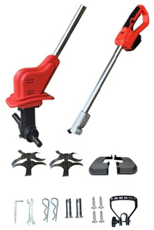 Cultivateur sans Fil avec Affichage numérique Haute Puissance, Conception Ergonomique, motoculteur électrique de Jardin pour la Maison, la Culture du Sol, matériau ABS, Profondeur
