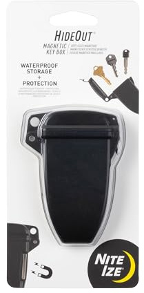 Nite Ize KBS-01-R7 - Escondite magnético Impermeable para Llaves Que se Fija a Superficies no metálicas, Negro, Original
