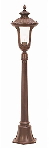Elegant Utomhusbelysning Trädgårdsbelysning Vägbelysning Trädgård Väg 115 cm Hög Rustikt Stål i Brons Överdådig Utomhus Mastlampa