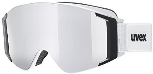 Uvex g.gl 3000 TO - Skibrille für Damen und Herren - mit Wechselscheibe - vergrößertes, beschlagfreies Sichtfeld - white matt black/silver-clear - one size