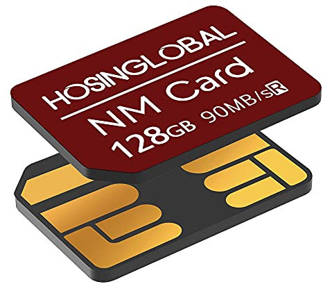 Scheda NM 128GB 90MB/S Nano Card Compatibile Solo con Huawei P30/P40/P50 Series/Mate20 Series/Mate30 Series/Mate40 Series Nano 128 GB (Rosso)