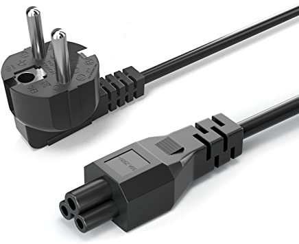 QYD 3m Netzkabel 3 polig C5 Stromkabel Laptop Micky-Maus Stecker Laptop Kabel Power Cable für Notebook-Netzteil Hp Compaq Asus Dell Lenovo Acer Sony Toshiba, TV Monitor HP Epson Canon Druckers