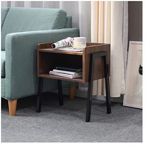 caihuashopping Bedside Table Bedside Table Home Small Apartment Creative Small Tea Table Simple Balcony Tea Table Sofa Side Table Living Room Study Small Cabinet Nightstand Side Table (Color : A)