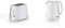 Cuisinart 2 Slice Toaster, 7 Toast Levels, White, 1000W, CPT780WU & Jug Kettle, 3KW, Pebble, Stainless Steel, Matte Finish, 1.5L Capacity, CJK780WU
