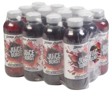 JUICEBURST Watermelon & Raspberry 12x500ml