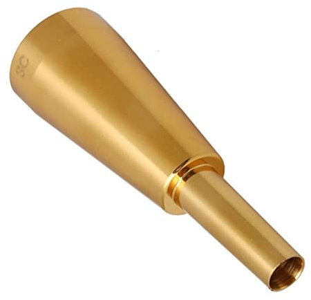 3C Trompetenmundstück verdicktes amerikanisches Mundstück Trompetenmundstück Instrumentenzubehör Golden (Color : Golden, Size : One Size)