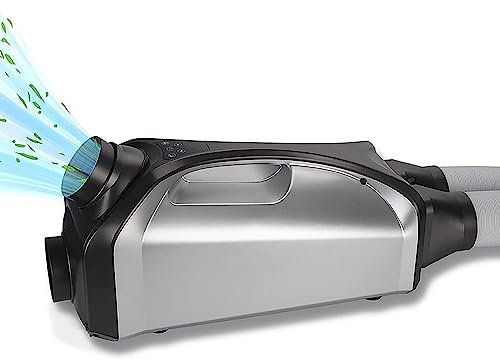 PACUM Climatiseur de Camping Portable 250 W, Refroidisseur d'air extérieur, système à Double Tuyau/avec 3 Vitesses de Vent/température 16 ℃-30 ℃, pour Camion Camping-Car Tente Voyage/Camping-Car