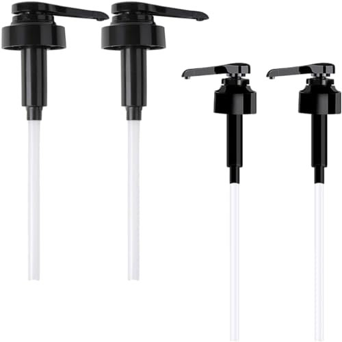 Healeved 4 Pièces Pompe à Ketchup Têtes De Pompe Pour Bouteilles De Sirop Pour Bouteilles Pour