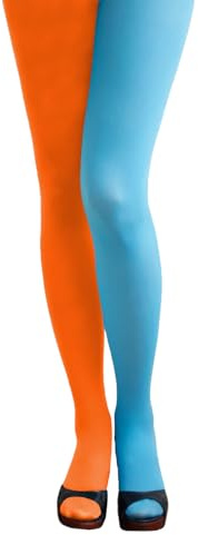 Oblique Unique Strumpfhose für Damen Mädchen - Einheitsgröße - Kostüm Accessoire für Halloween Fasching Karneval Motto Party