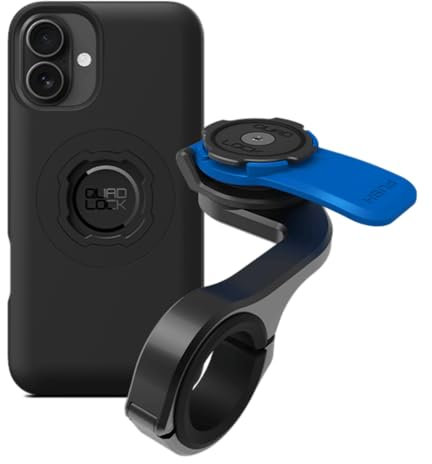 Quad Lock Support Guidon Allongé Pro pour Téléphone de Vélo avec Coque MAG pour iPhone 16 Plus