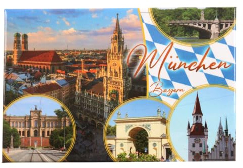 Foto Magnet München - Kühlschrankmagnet Fotomagnet Souvenir (Motiv 3)
