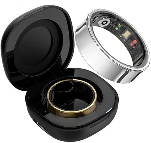 findtime Smart Ring Smartringe für Herren Damen IP68 Wasserdicht Fitness Ring Schrittzähler Kalorien Schlaftracker Smartring Android iOS Physiologische Erinnerung Herzfrequenz Aktivitätstracker