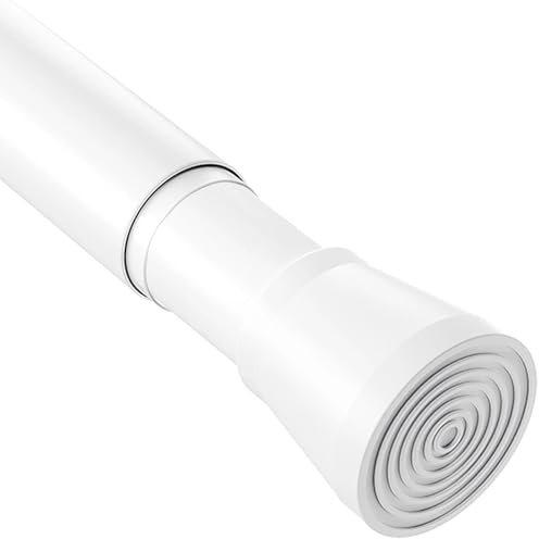 Barra Cortina Ducha Sin Taladro Barra Ducha Extensible Barra Cortina Baño Telescópica Barra De Ducha Para Baño Dormitorio Ventana Blanco 67-90Cm