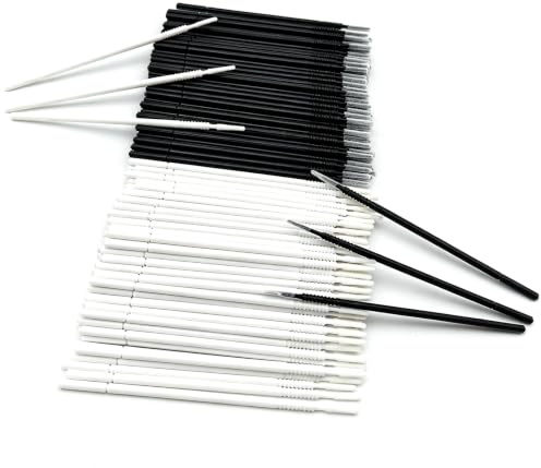 Micro Applicator Brushes for Makeup, 200pcs Disposable Mascara Wands, Micro Spoolies Brushes for Lashes, Eyelash Brushes for Eye Extension, Eyebrow, Makeup
