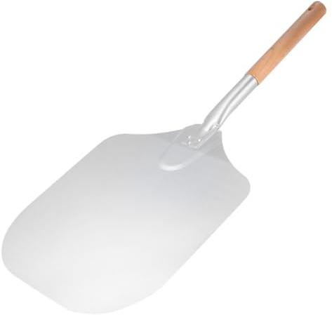 NAMOARLY Pizza Paddle Detachable Wood Handle 65cm Spiral Pattern Non-Stick Pizza Shovel Kitchen Tool for Home and Restaurant