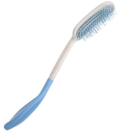 Peigne à cheveux à long manche – Poignée ergonomique légère | sans enchevêtrement | Peigne de toilettage élégant et doux avec portée étendue, parfait pour les femmes de routine pour la ma