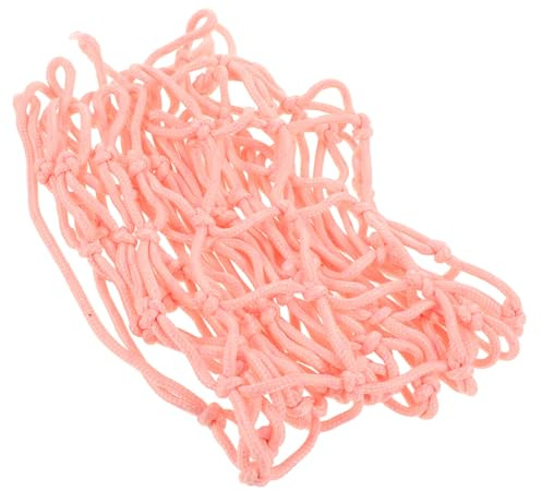 Homoyoyo Basketballnetz Ersatz mit Nachtleuchtfunktion Robustes Polyester 50cm Pinkes Rahmennetz für Outdoor Basketballkorb Professionelles Basketball Rahmennetz für Schule und Training