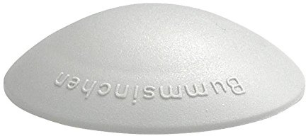 Türstopper, Türpuffer BUMMSINCHEN - aus Kunststoff - 40mm Durchmesser - Höhe ca. 12mm - grau - 10 Stück