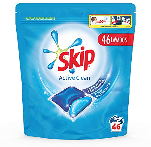 Skip Active Clean Detergente Cápsulas para Lavadora - 46 lavados