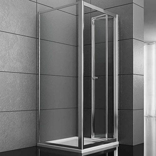 Lato Fisso Box Doccia Book Adatto per Porta a Soffietto Book Varie Misure Cristallo Temprato