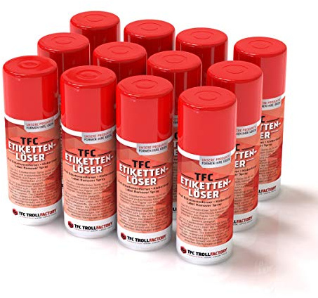 TFC - Eliminador de etiquetas, 12 x 500 ml