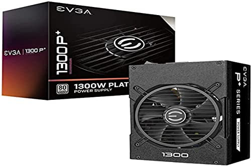 EVGA Supernova 1300 P+, 80+ Platinum 1300W, Fully Modular, 10 Year Warranty, Includes Free Power On Self Tester, Power Supply 220-PP-1300-X2 (EU), Black
