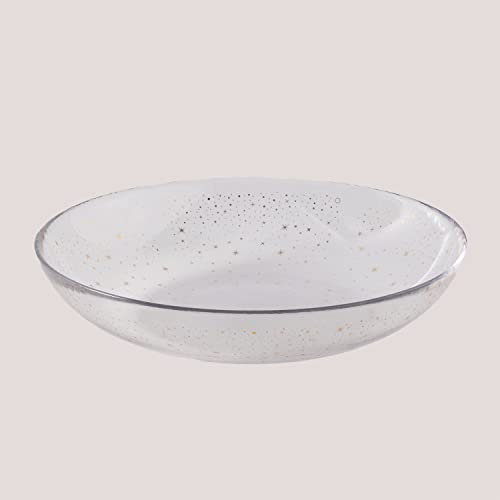 SKLUM Confezione da 4 Piatti Fondi in Vetro Byron -