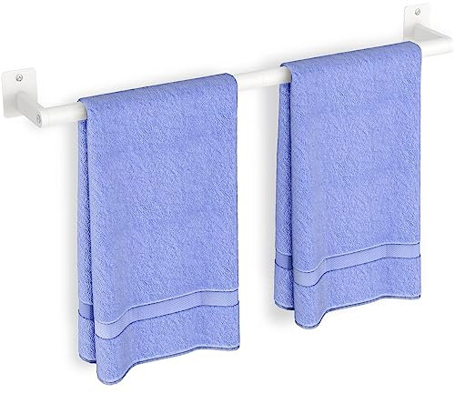 Badezimmer-Handtuchstange, 61 cm Handtuchhalter für Badezimmer, Wandmontage, robuster Badetuchhalter, Organizer, moderne Wohnkultur, Handtuchstange, Badezimmer-Hardware-Zubehör, weiß