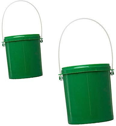 CORHAD Köderbehälter Zum Angeln – 2Er Set Atmungsaktive Köderboxen Aus Kunststoff Für Blutwürmer Regenwürmer Und Maden – Tragbarer Angel Eimer Für Lebendköder Aufbewahrung