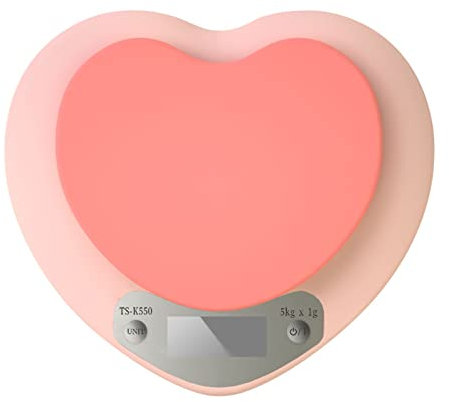 Bilancia elettronica da cucina ， piccola bilancia per alimenti precisa per la cottura al forno Cottura del caffè, con batteria ， Misure in grammi once libbre, bilancia da 11 libbre / 5 kg small gift