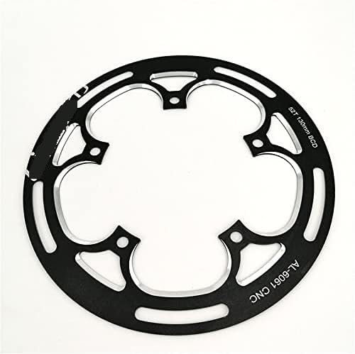 OqcEha Fahrradketten, Kettenräder, Kettenrad Kettenschutzplatte 130BCD 48/50/52T Single Speed ​​Kettenblatt Kettenradabdeckung (Farbe: Rot) (Color : Svart)