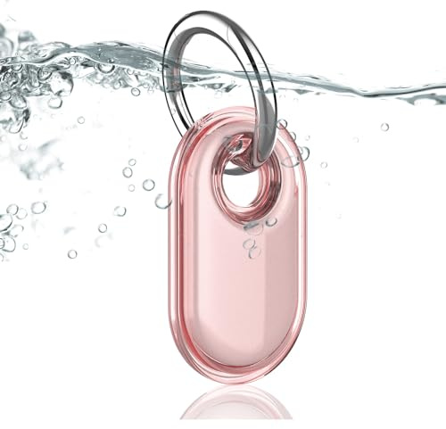 Dingfeiyu Hülle für Samsung Galaxy SmartTag 2 mit Schlüsselanhänger, GPS Tracker Anhänger Schutzhülle für Kinder, Hund, Katzen, Koffer, Schlüssel, Fahrrad