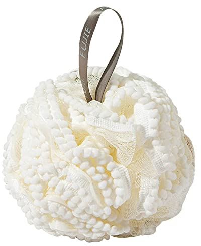 Lot de 1 éponges de Douche en luffa 80 g - Grande Taille - Couleur Fleur - pour Le Bain