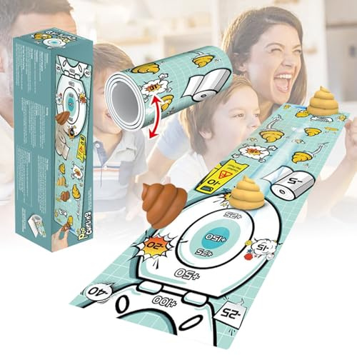 Brettspiel Curling Sport Indoor Casual Eltern-Kind-Interaktion gegen Kinder Brettspiel Spielzeug Poo SCg273 (Mint Green, 120x30x2cm)
