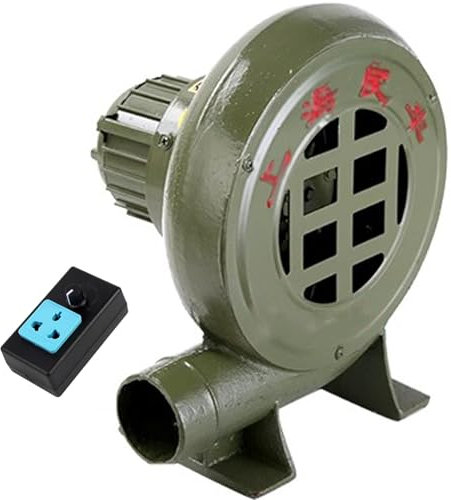 WXXSHGDW Souffleur de Forge, Souffleur Électrique Centrifuge, Souffleur Puissant, Moteur a Fil de Cuivre 110-220V, pour Structures Gonflables Extérieures, Cuisson, Barbecue, Pique-Nique(360*230*410mm)