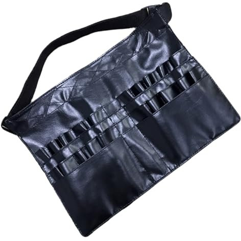 minkissy Sac Ceinture Maquillage Professionnel Imperméable Rangement Pinceaux Et Outils Portable pour Maquilleurs Déplacement