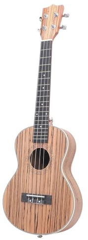 26 Pollici di Tenore Ukulele Set a 4 Corde Wood Hawaian Acustico Ukulele con Sintonizzatore di Corde e Strumento Musicale Professionale Cinghia