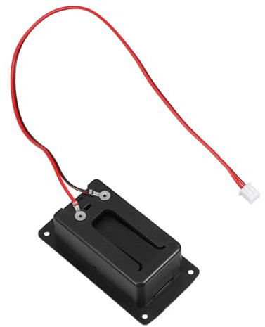 UPKOCH Boîtier de Batterie et Pickup Actif pour Guitare Électrique Noir Connecteur Deux Broches en Plastique Compartiment pour Pile 9v Accessoire Pratique pour Musiciens