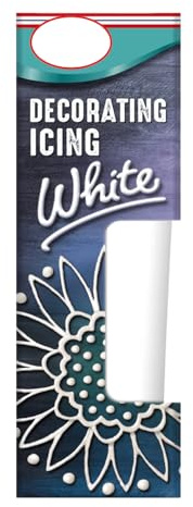 Decorating Icing 50g – Icing Tubes for Cake Writing, Detailed Decorating & Baking Projects – Easy-Squeeze Piping Tubes, Suitable for Vegetarians & Vegans (White)