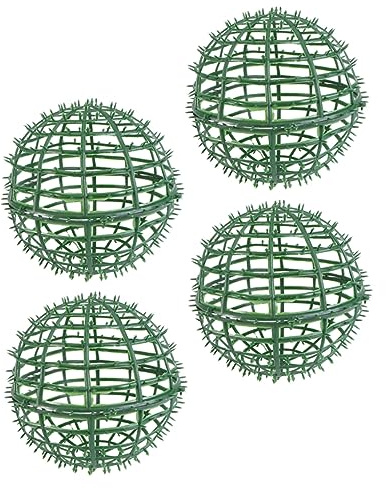 GLEAVI 4Pcs Boxwood Topiary Ball Frame Round Support for Floral Arrangements Decorative Plant Holder for Home Office Garden Lightweight Breathable Design Easy to Install