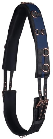 HKM Rosegold Glamour Style Longiergurt, Dunkelblau, Pony