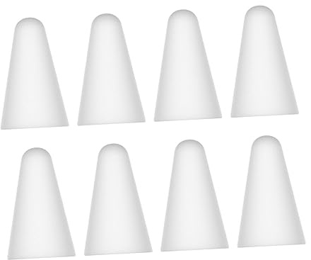 SEWACC 8 Piezas Tapa Protectora para Lápiz Táctil de Silicona Funda para Punta de Lápiz Compatible con Apple Pencil de Blancas Translúcidas Ruido y Antideslizante para Tabletas y